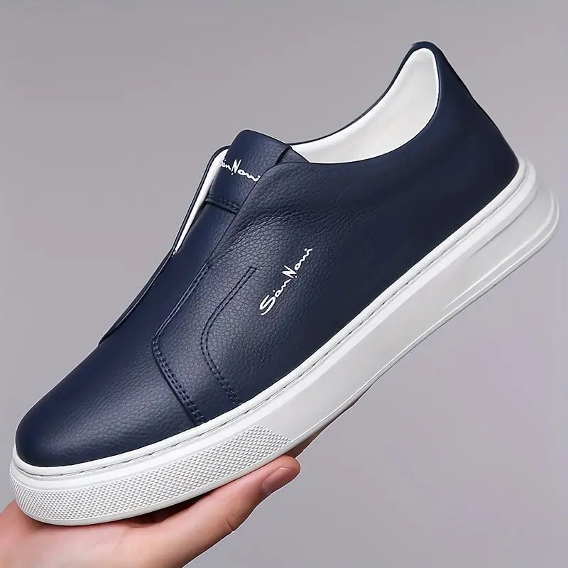 Sapatos Slip-On em pele