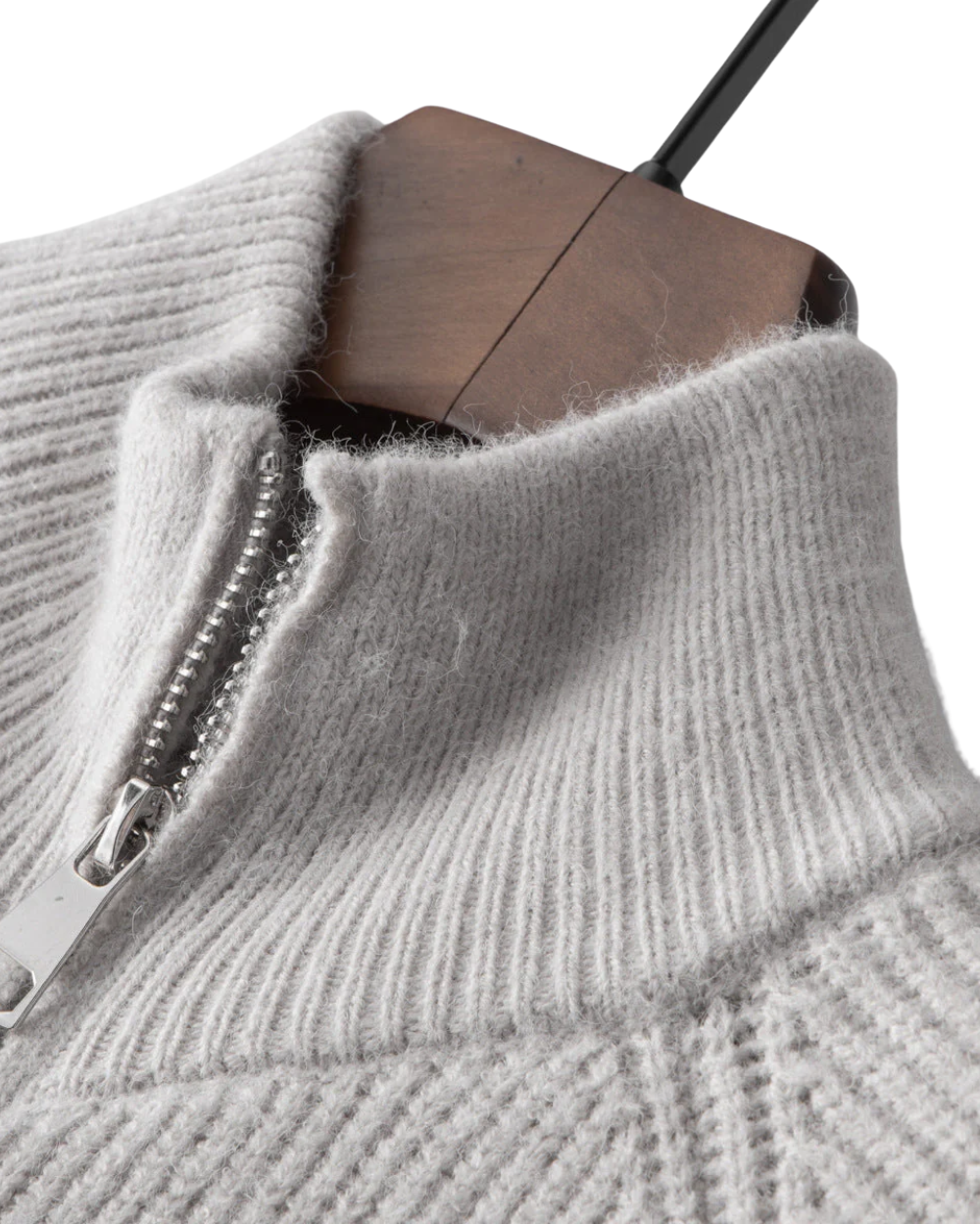 Casaco de lã Merino com fecho de correr Four Seasons