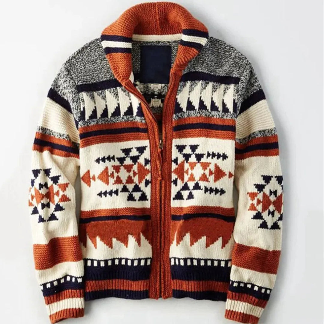 Casaco de jacquard elegante