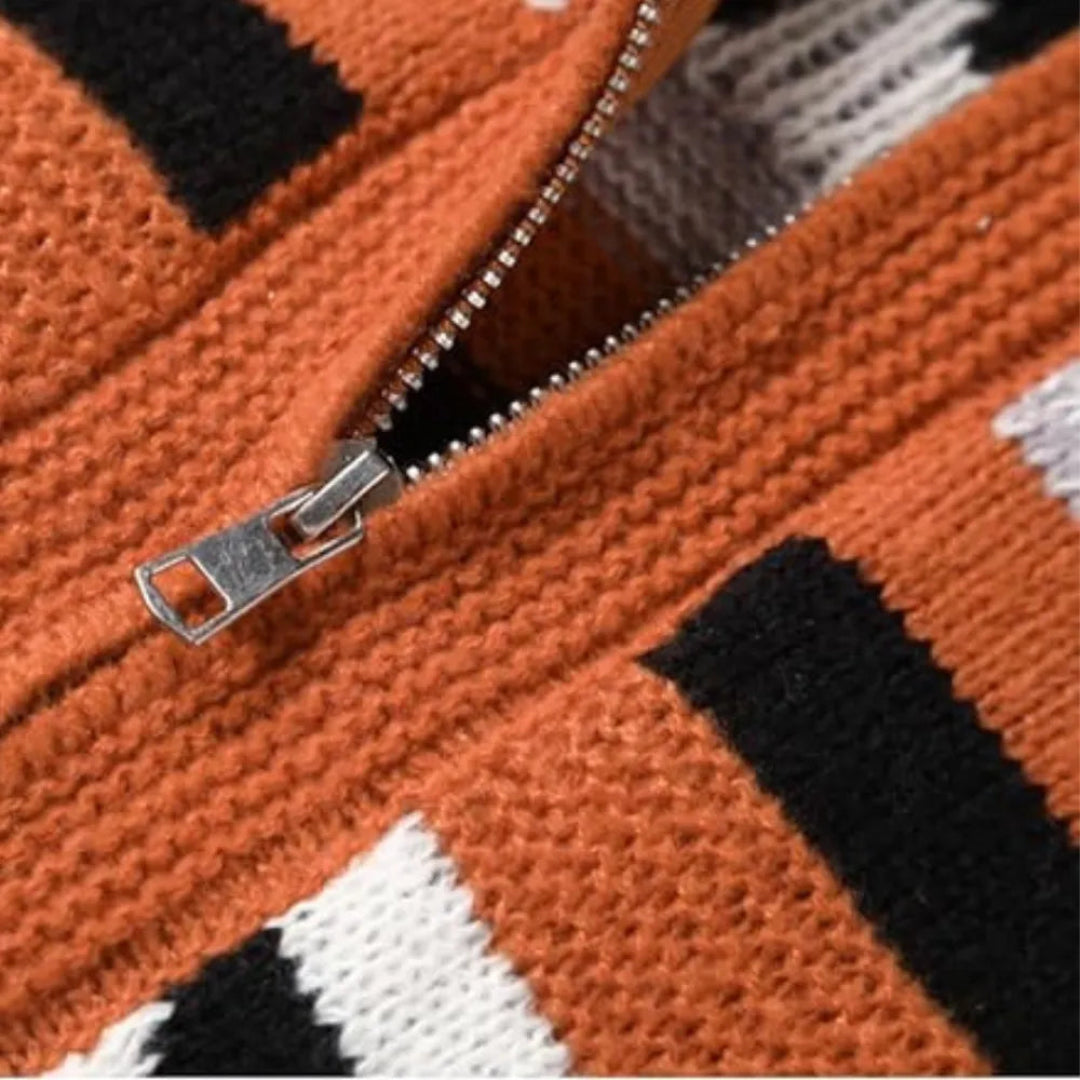 Casaco de jacquard elegante