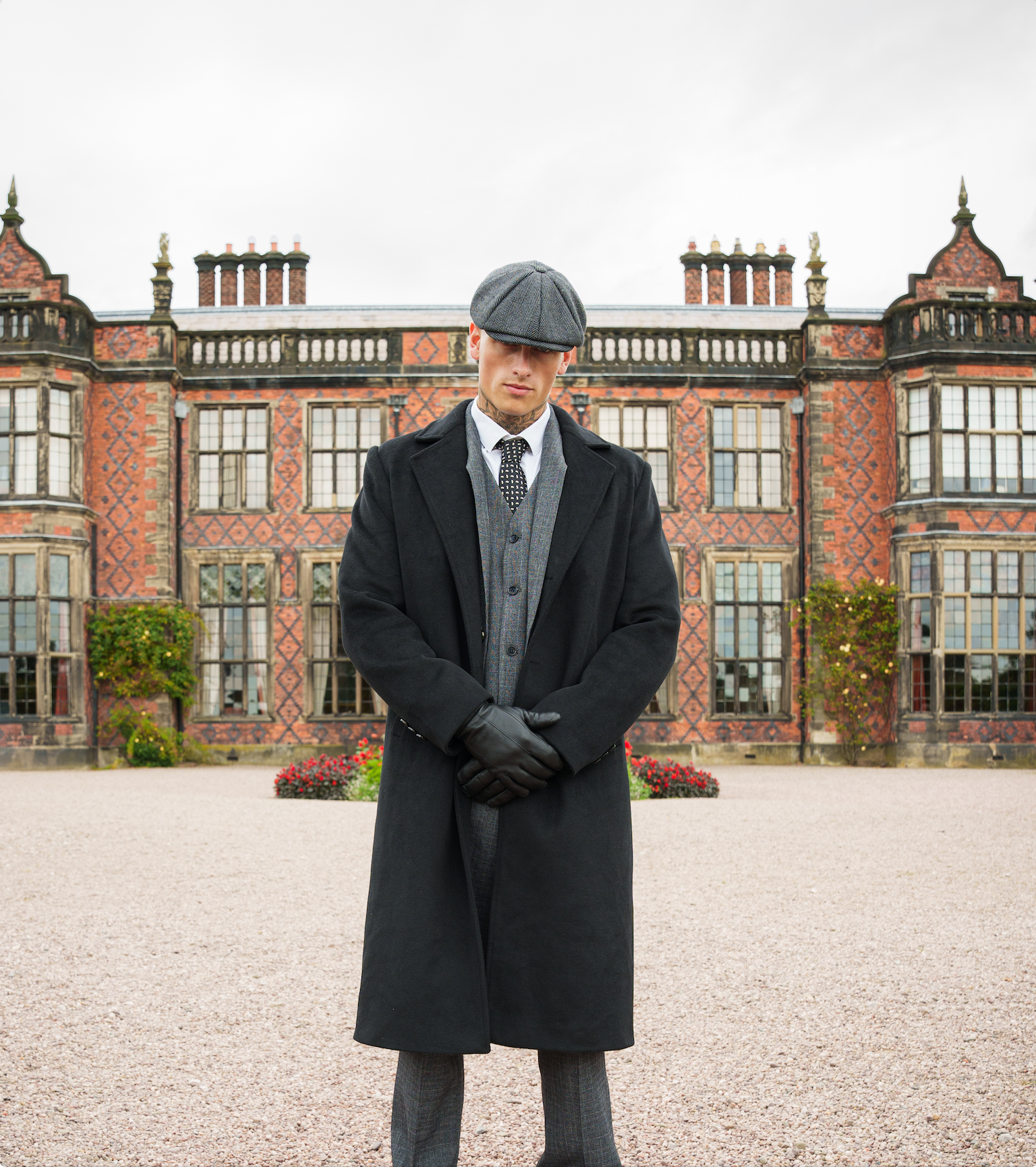 Luvas de couro elegantes