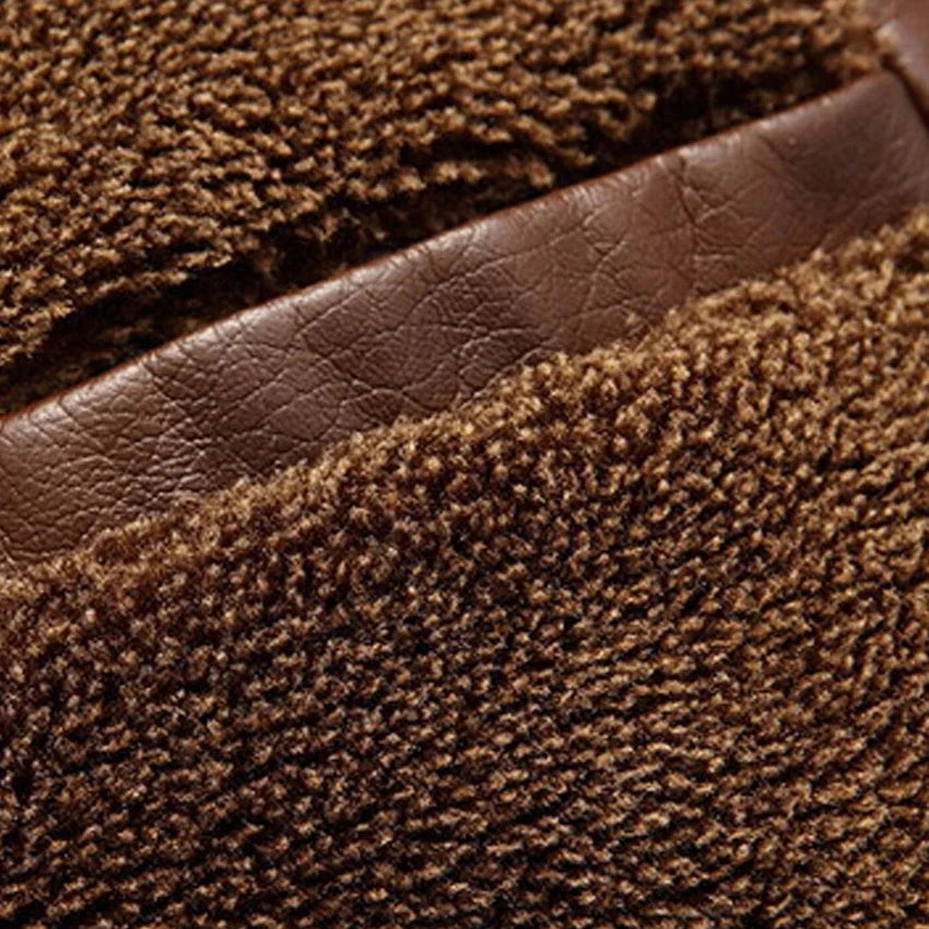 Casaco de couro de alta qualidade para homem