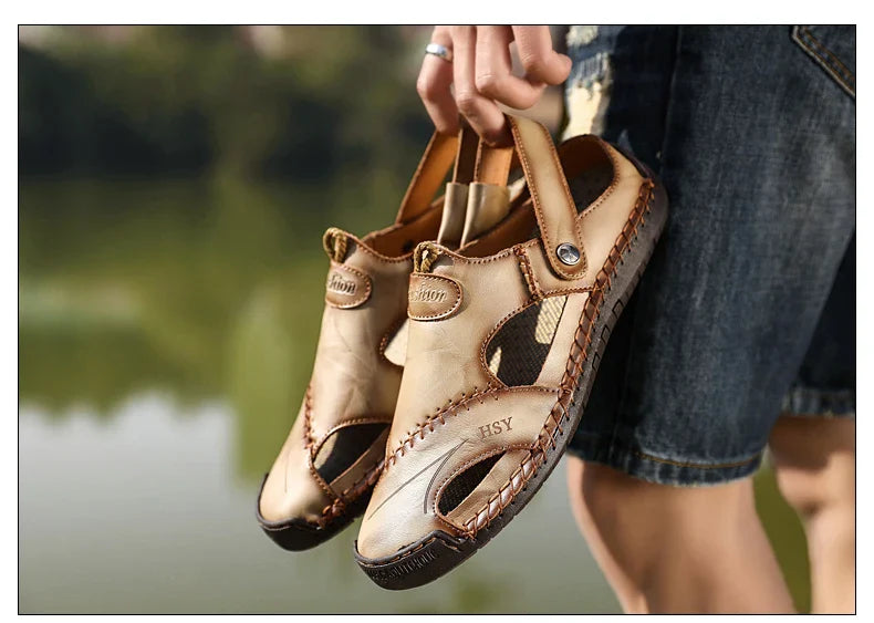 Sandálias de couro clássicas