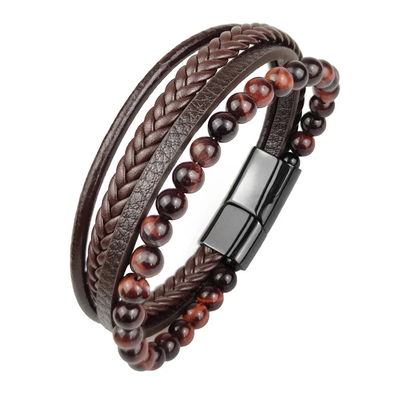 Pulseira de aço de luxo para homem