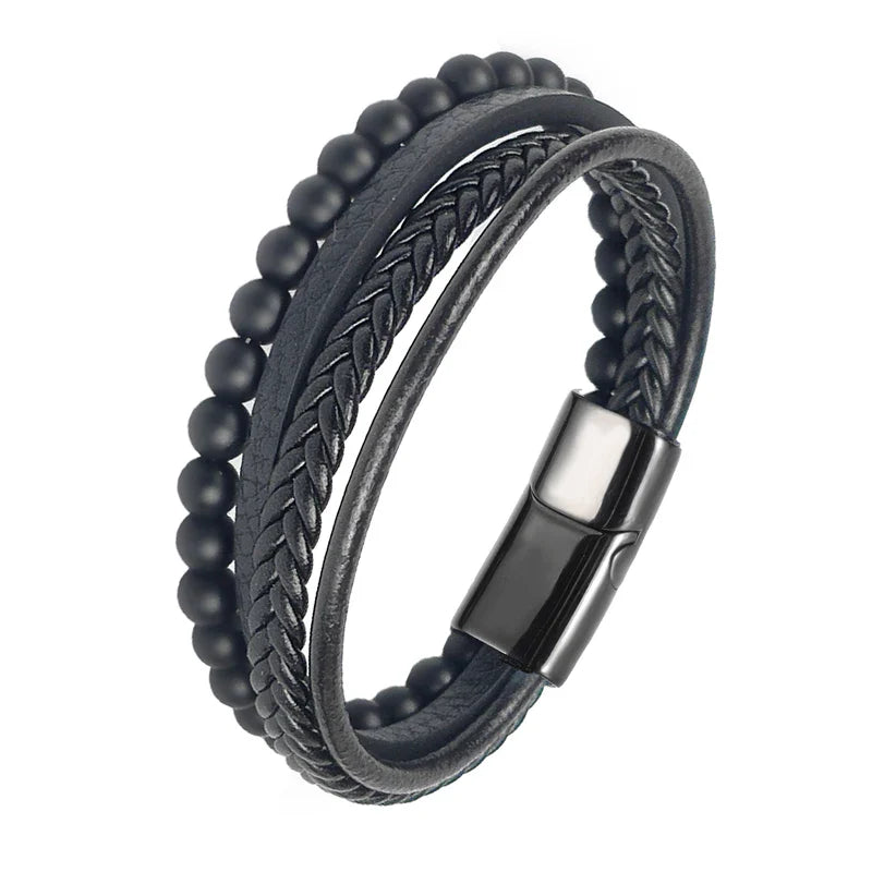 Pulseira de aço de luxo para homem