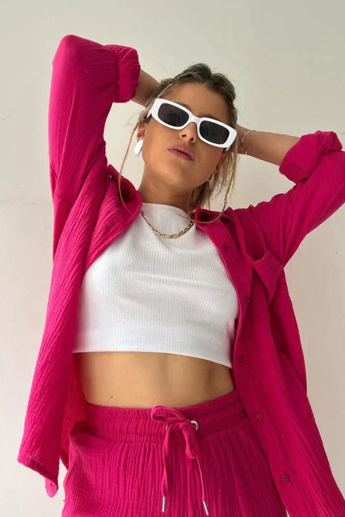 Conjunto casual de verão para mulher