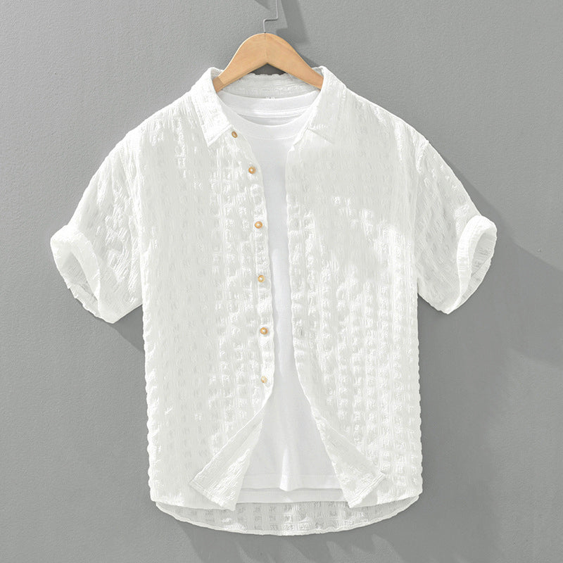 Camisa casual com textura