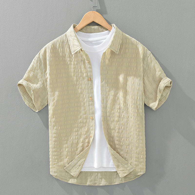 Camisa casual com textura