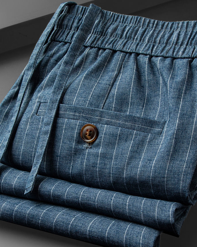 Calças de linho elegantes