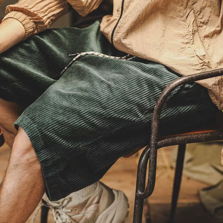 Calções de bombazina elegantes