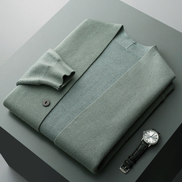 Casaco de malha elegante para homem