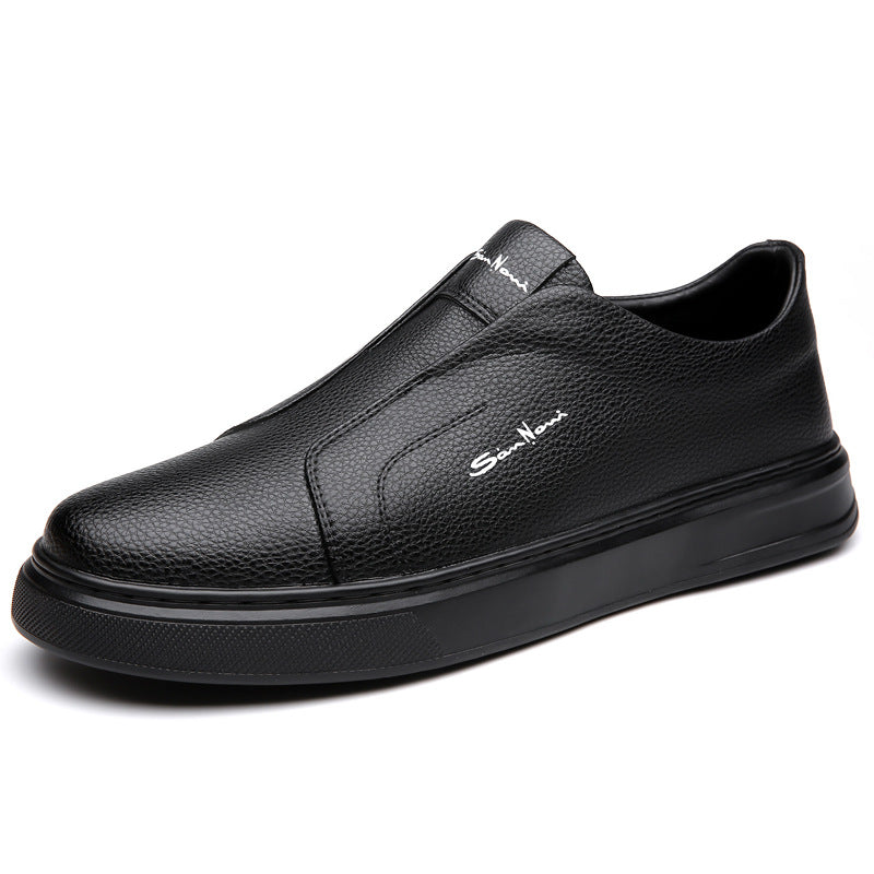 Sapatos Slip-On em pele