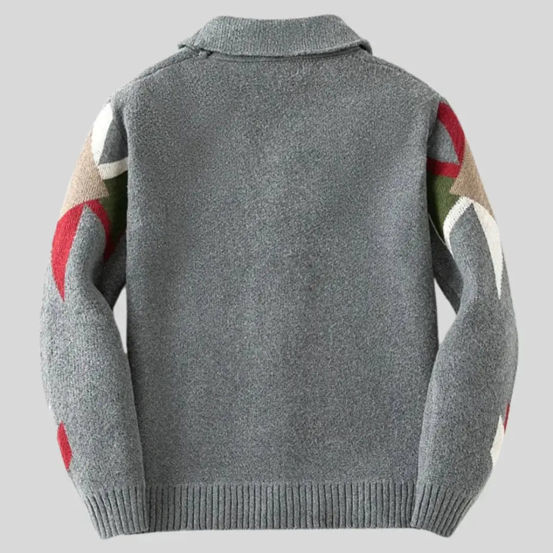 Casaco de lã jacquard