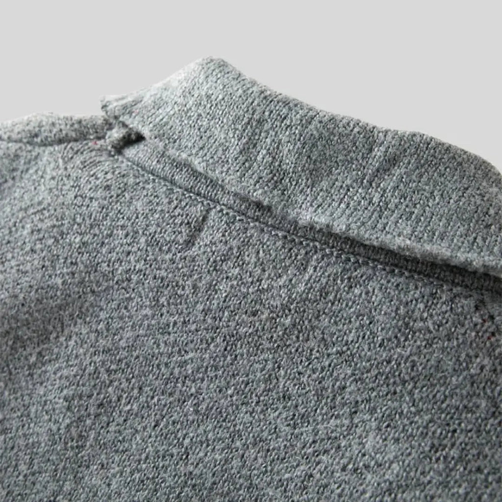 Casaco de lã jacquard