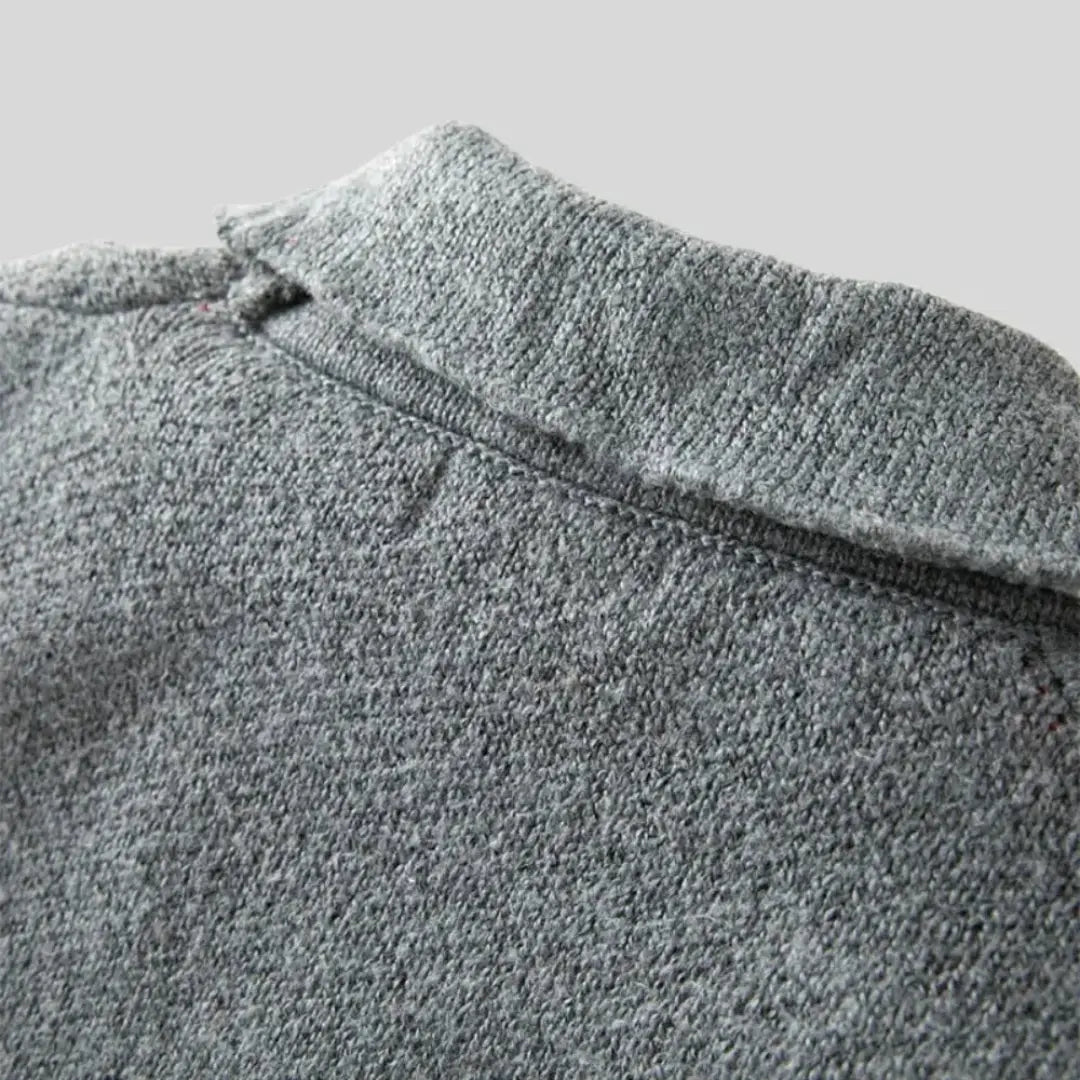 Casaco de lã jacquard