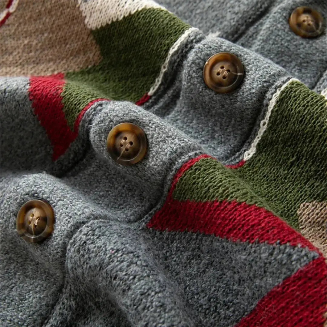 Casaco de lã jacquard