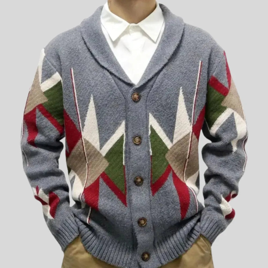 Casaco de lã jacquard