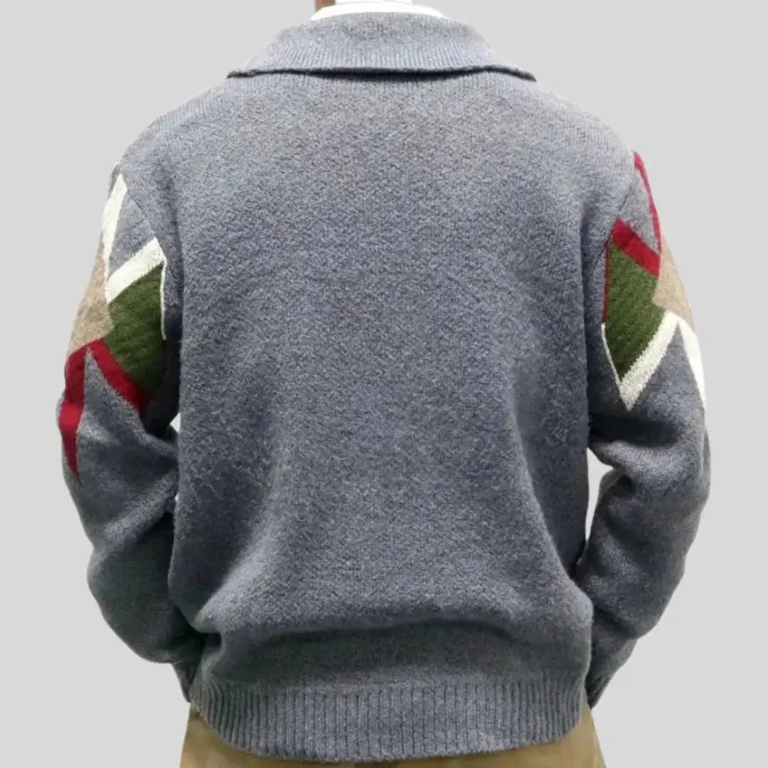 Casaco de lã jacquard