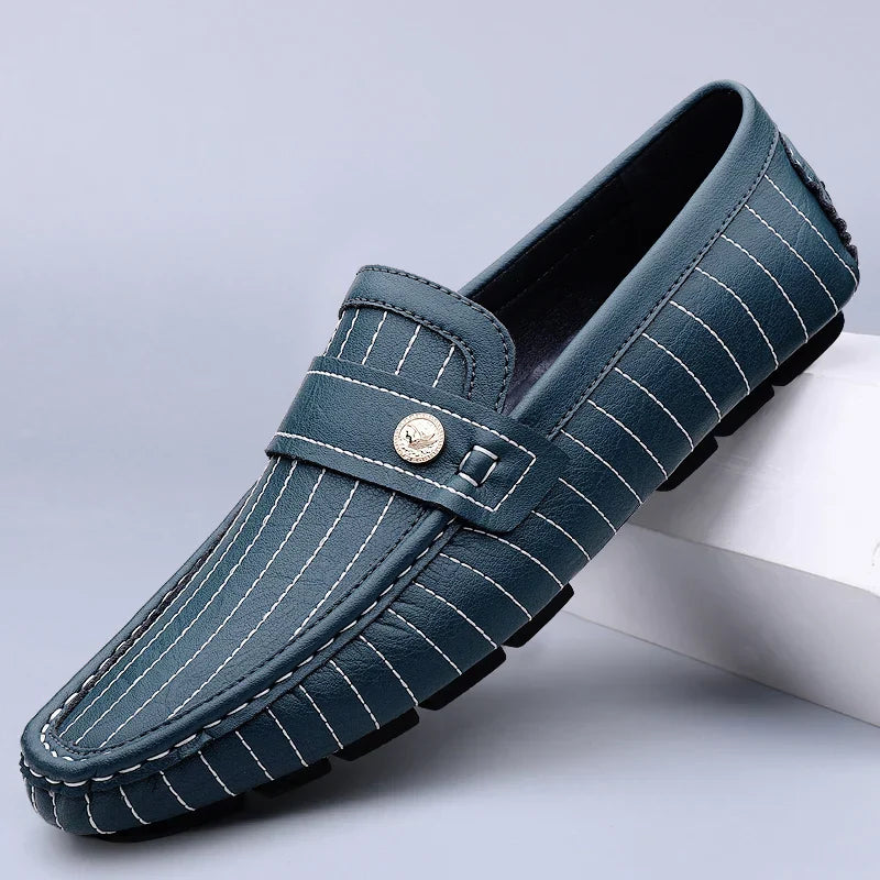 Mocassins de couro chiques