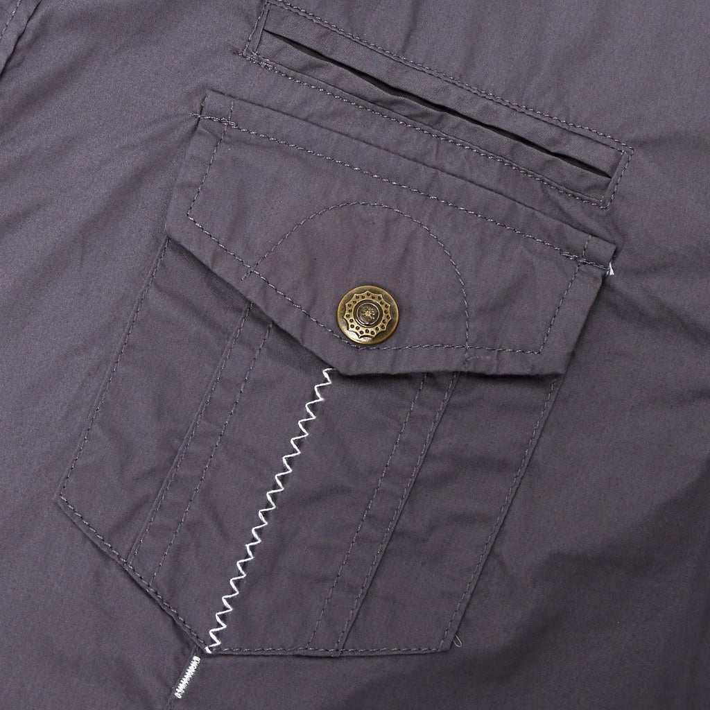 Camisa de manga curta em algodão Cargo