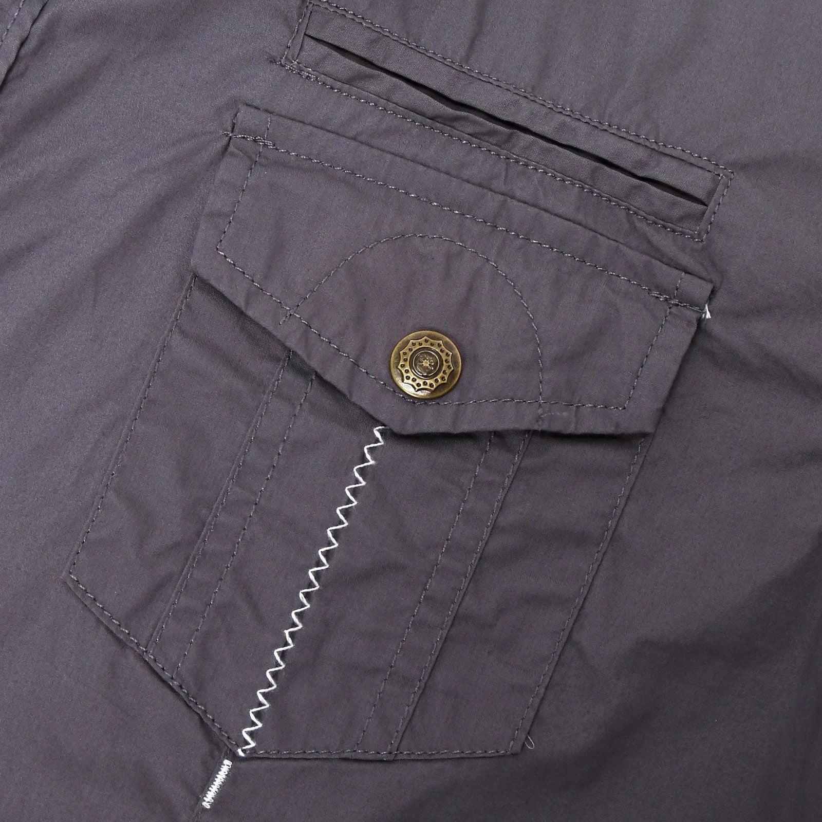 Camisa de manga curta em algodão Cargo