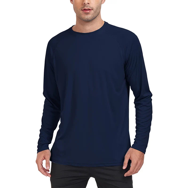 Camisa de manga comprida com proteção solar UV