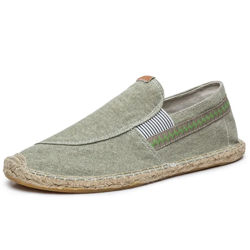 Espadrilhas elegantes em linho