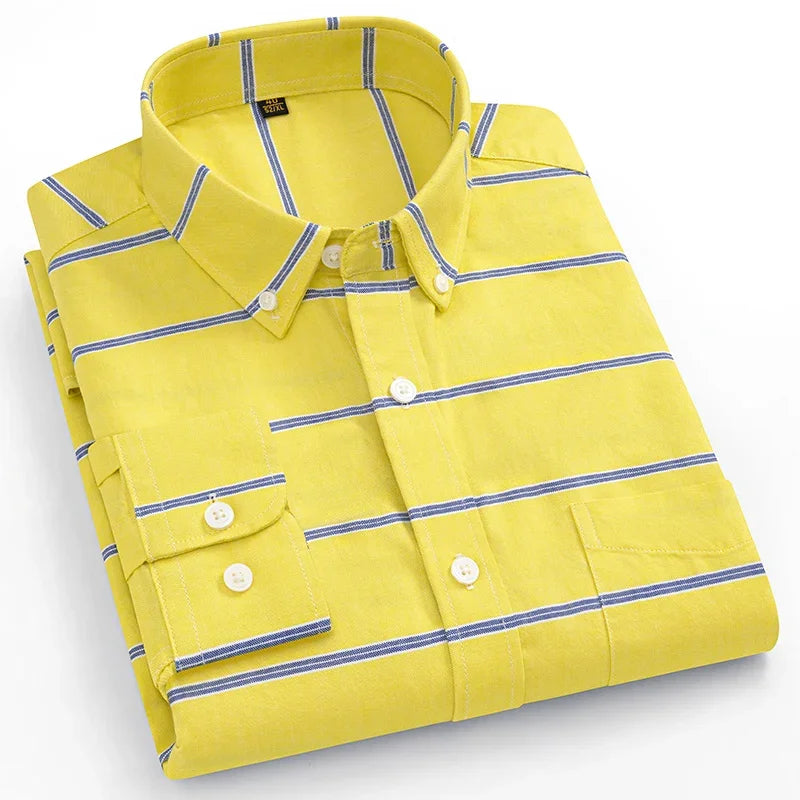 Givalli - Camisa Oxford de algodão