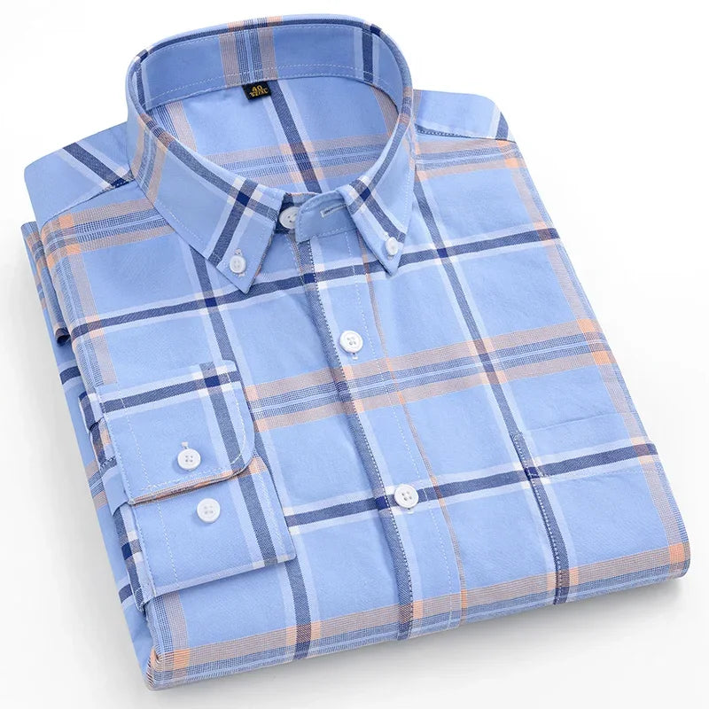Givalli - Camisa Oxford de algodão