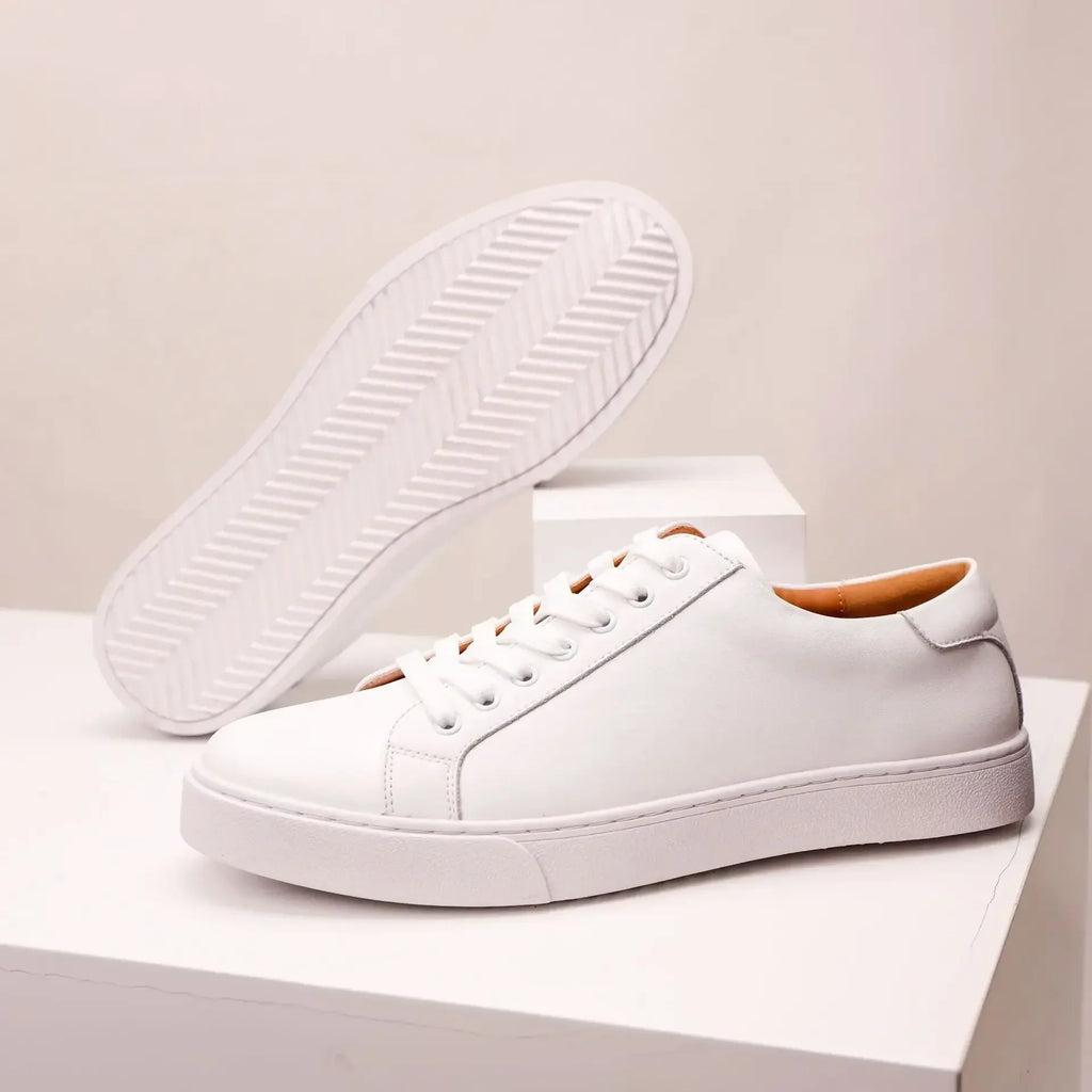 Ténis em pele genuína