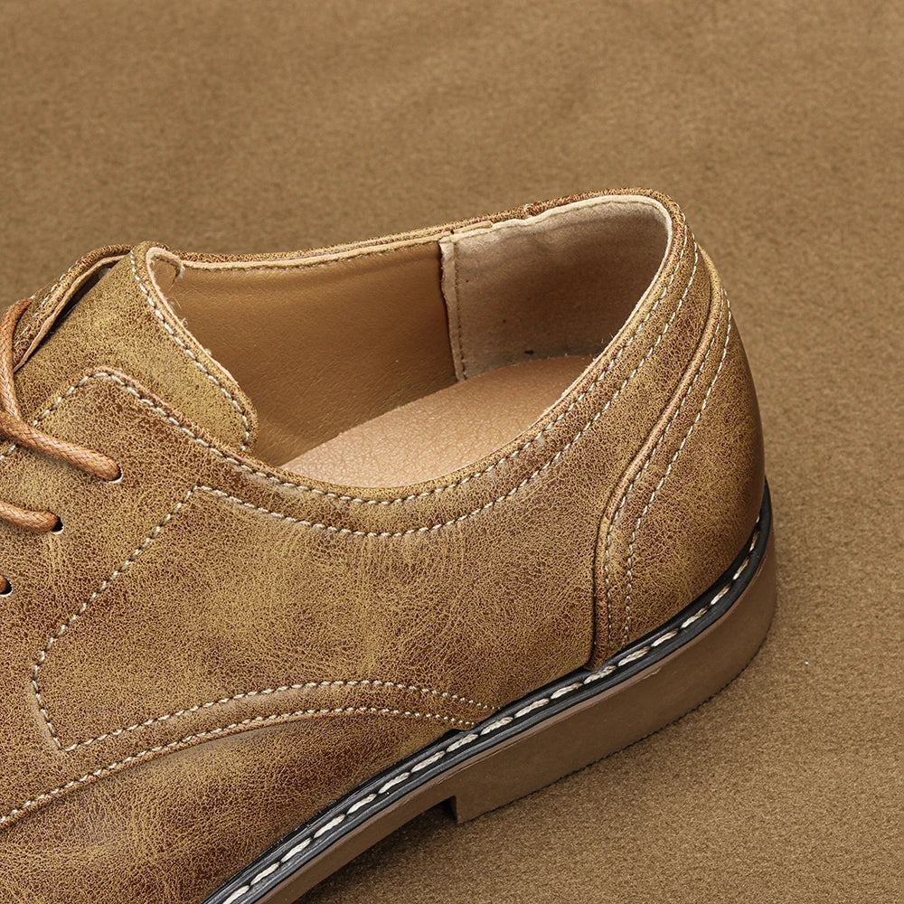 Sapatos sociais de couro casuais