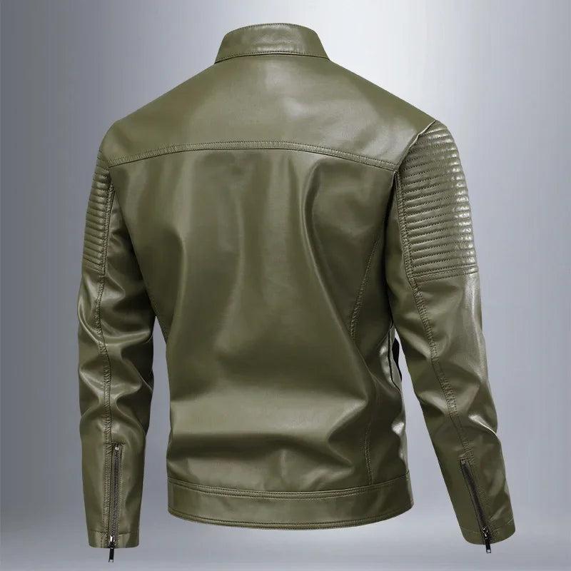 Casaco de cabedal retro