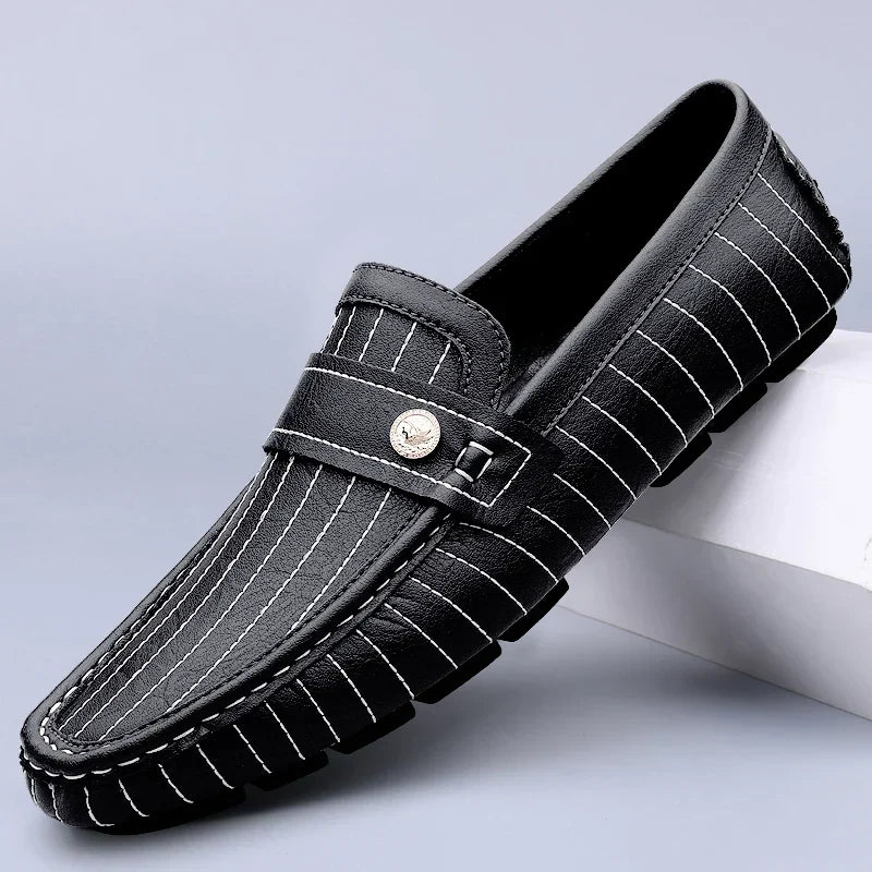 Mocassins de couro chiques