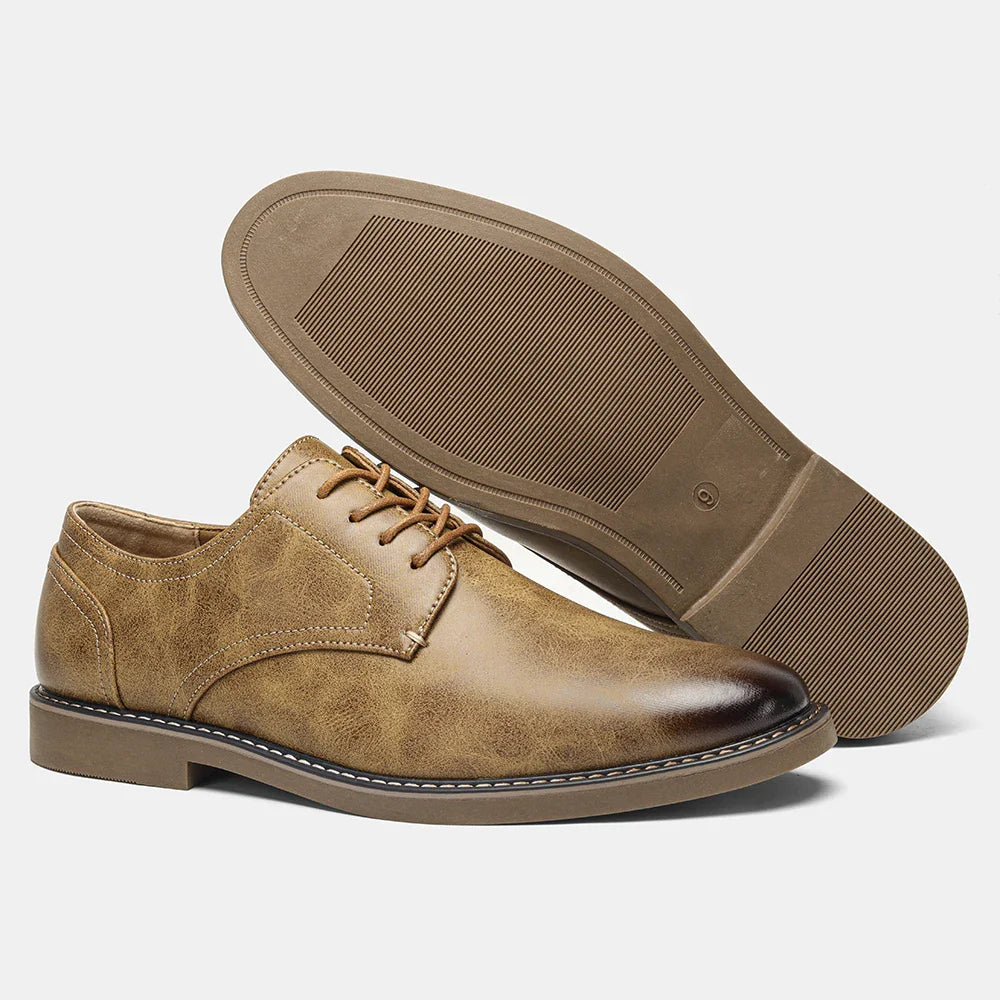 Sapatos sociais de couro casuais