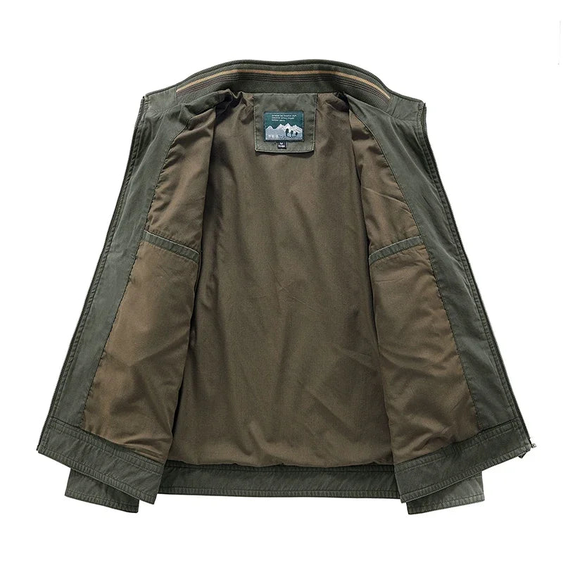 Casaco acolchoado casual para bombistas