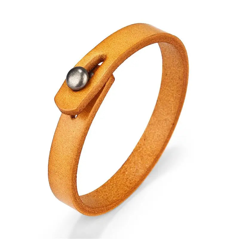Pulseira de couro para homem
