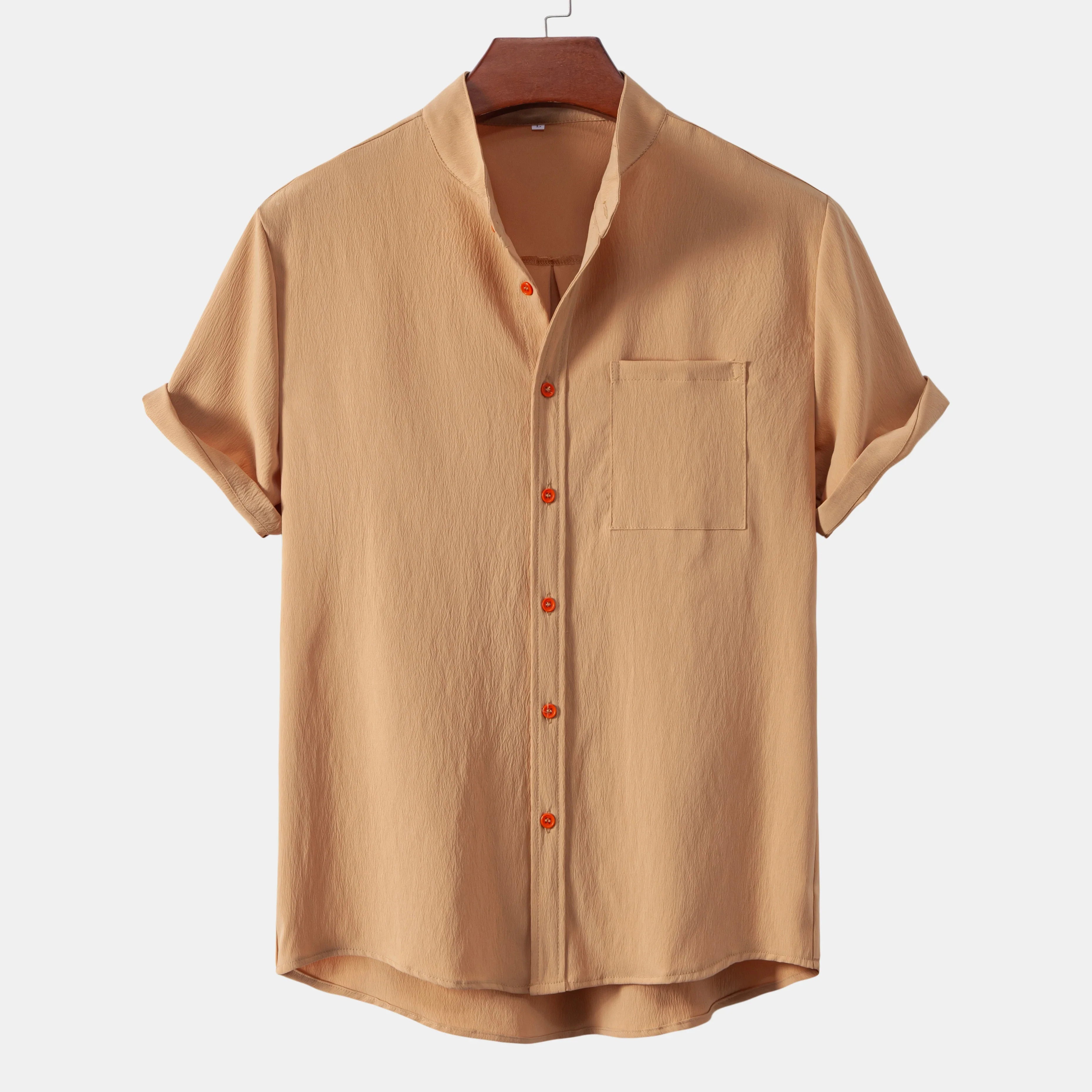 Camisa de verão elegante e respirável