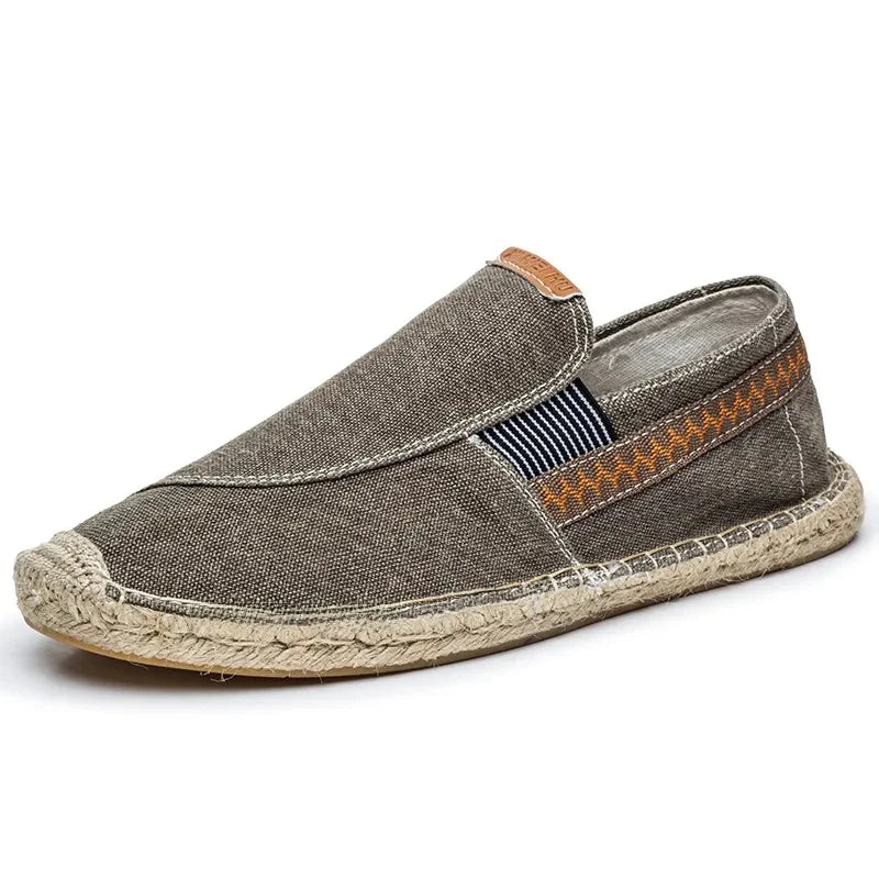 Espadrilhas elegantes em linho