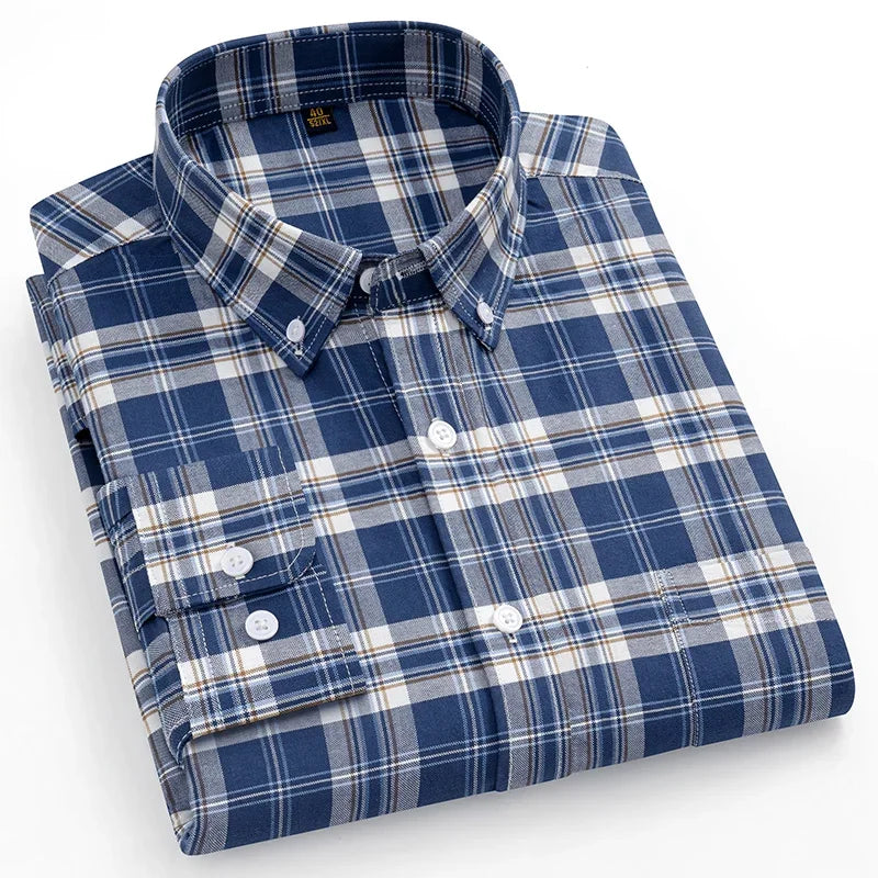 Givalli - Camisa Oxford de algodão