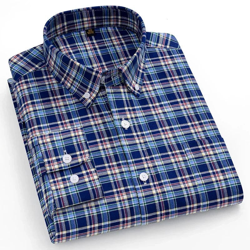 Givalli - Camisa Oxford de algodão