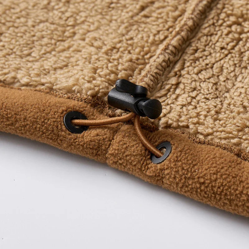 Casaco acolhedor forrado a lã