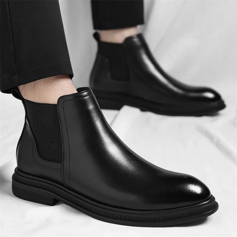 Botas masculinas de couro