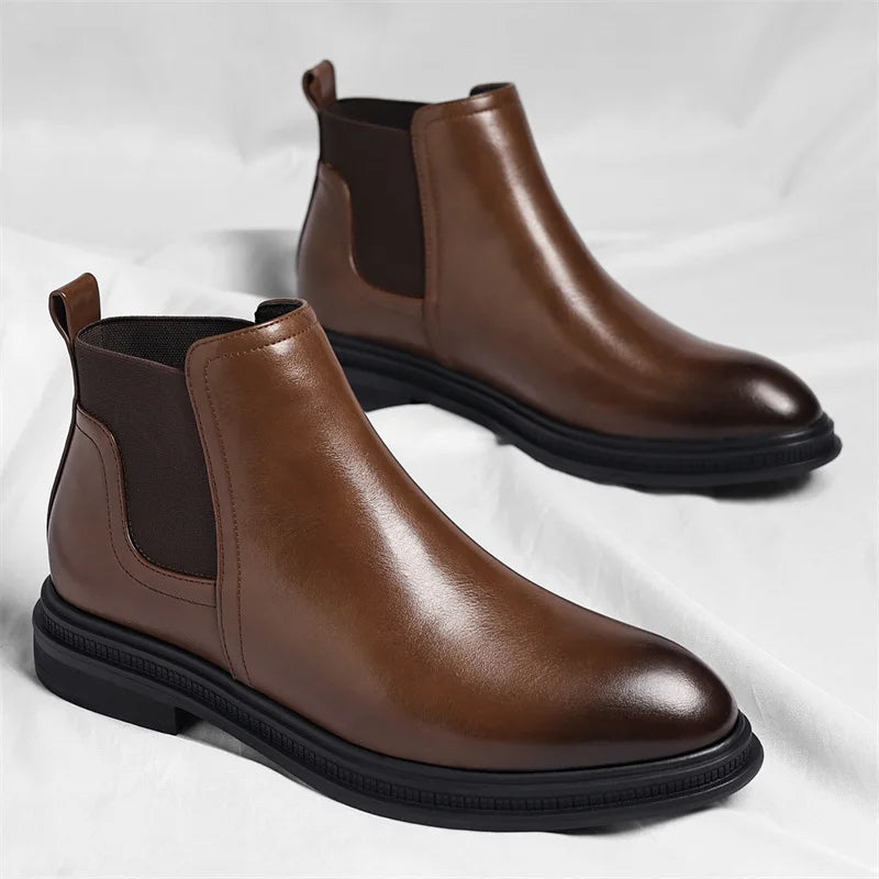 Botas masculinas de couro