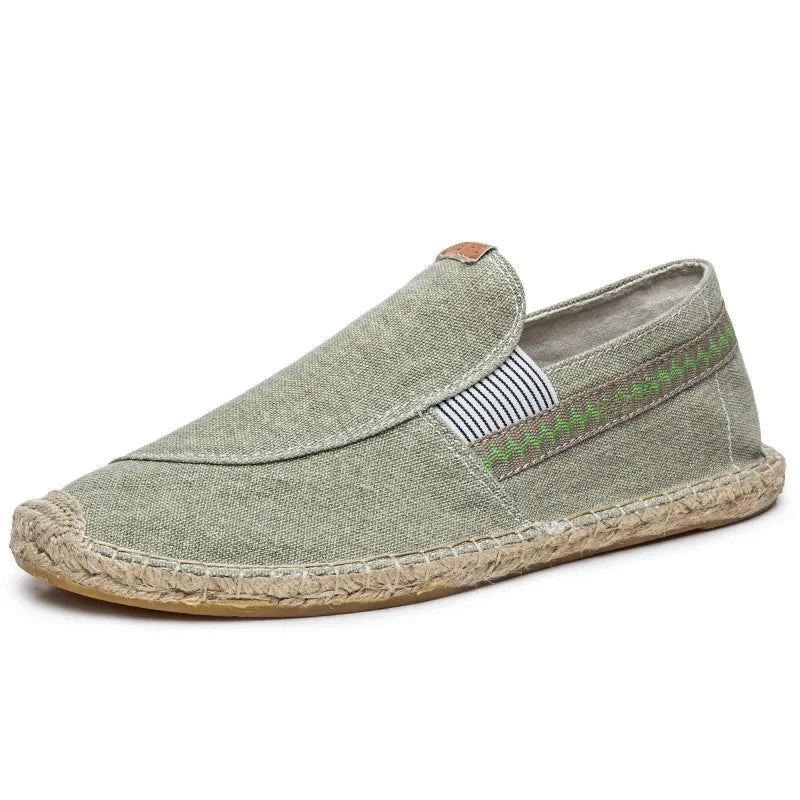Espadrilhas elegantes em linho