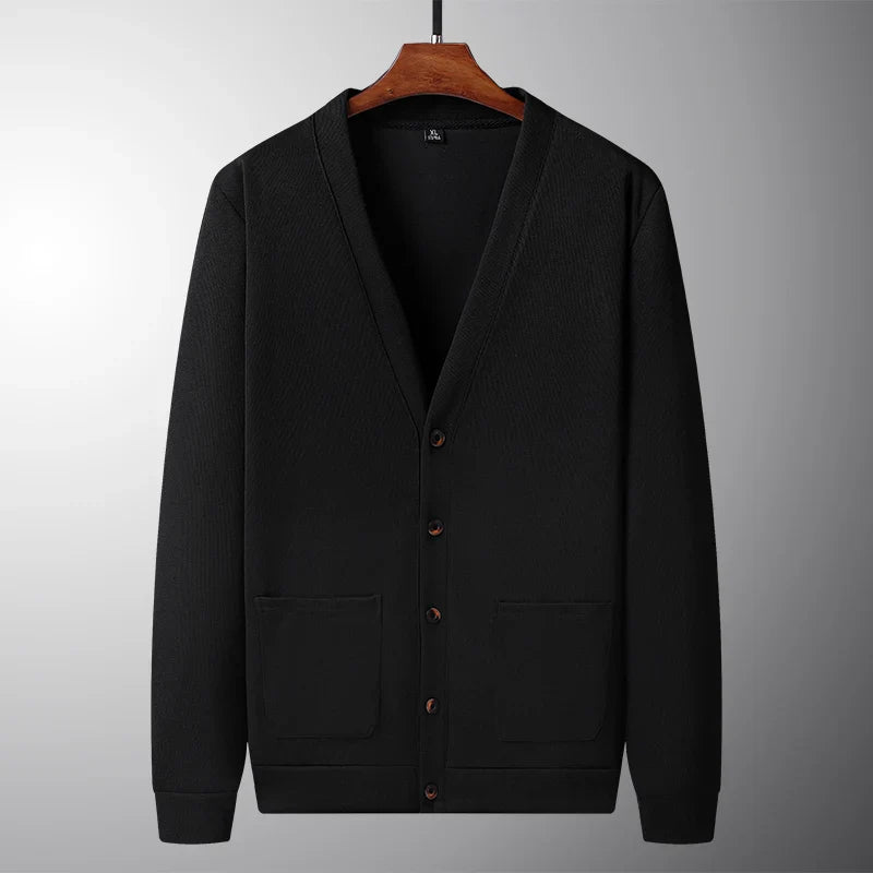 Casaco elegante com decote em V