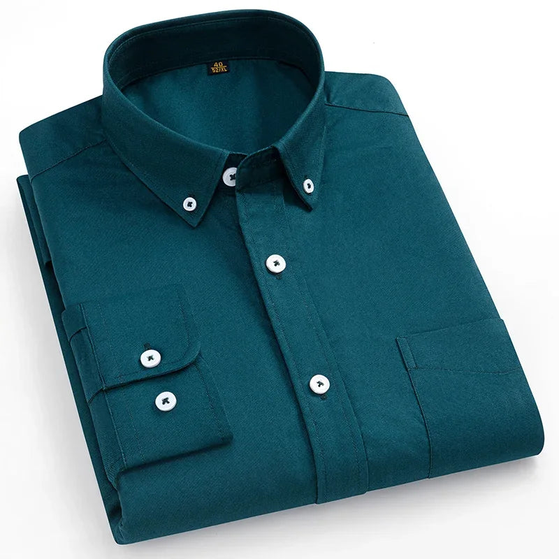Givalli - Camisa Oxford de algodão