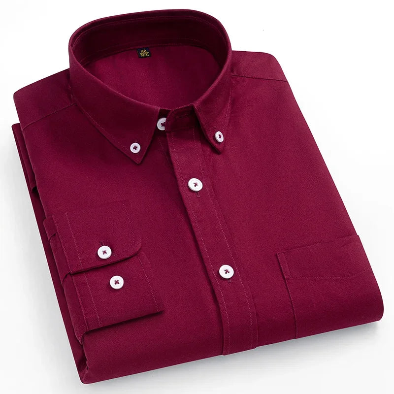 Givalli - Camisa Oxford de algodão