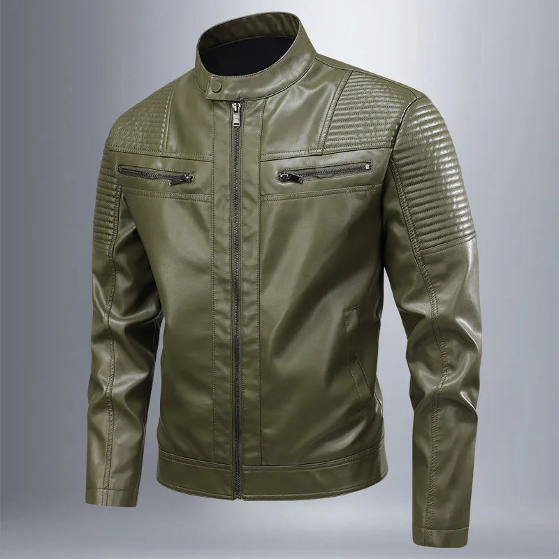 Casaco de cabedal retro