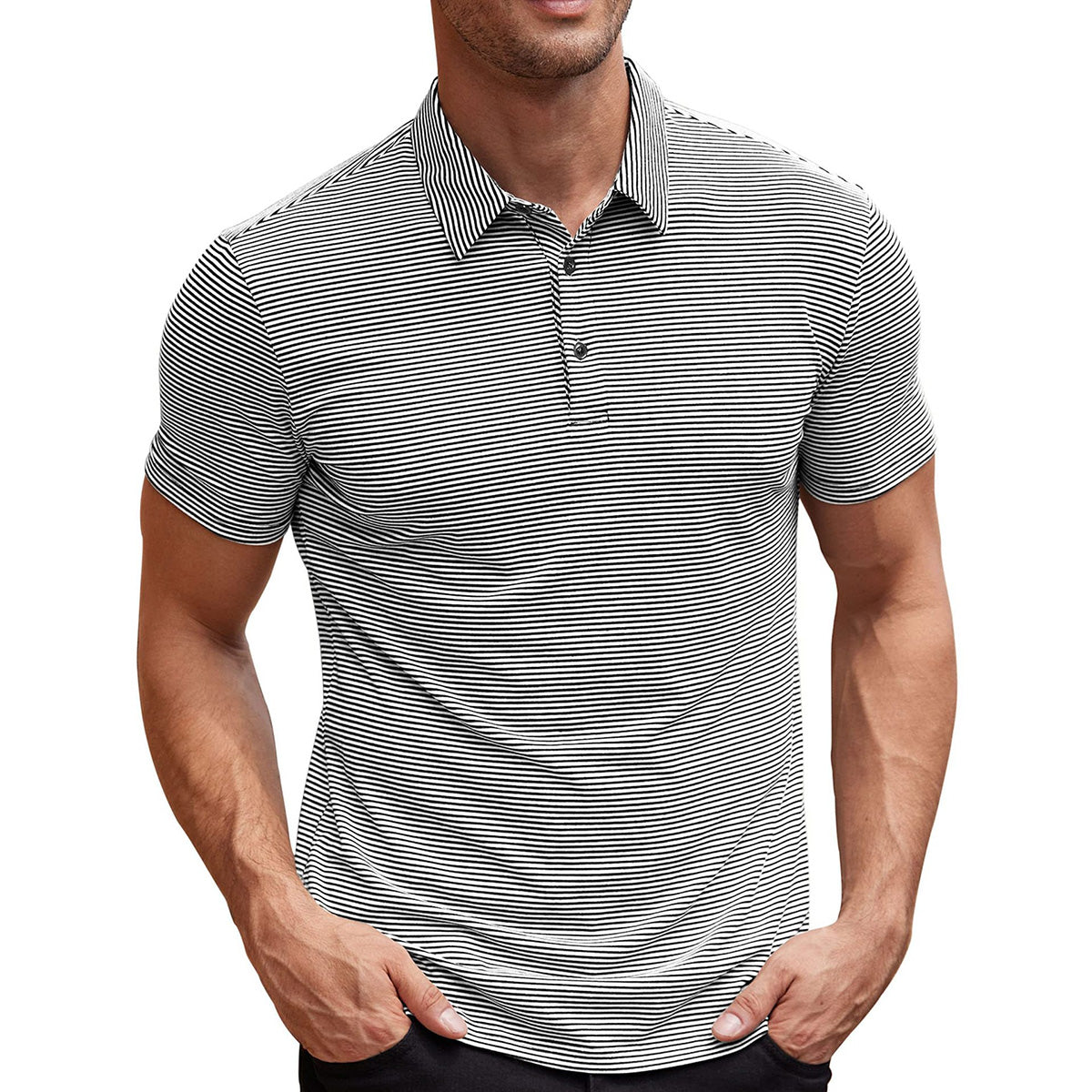 Camisa polo listrada