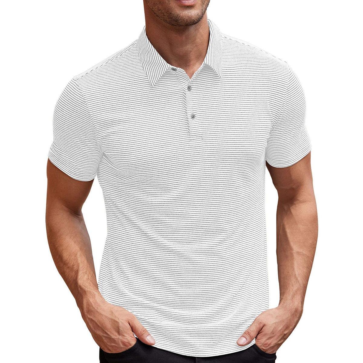 Camisa polo listrada